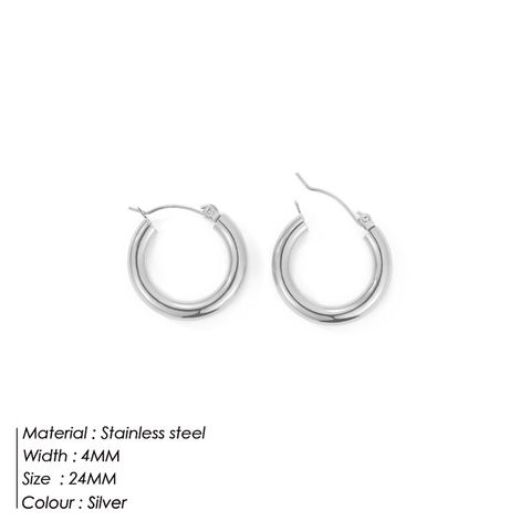 Fashion Geometric Stainless Steel Earrings