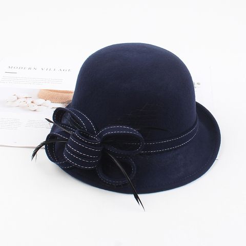 Fashion Sheep Hat Stereo Bow Feather Hat Nhxo150398