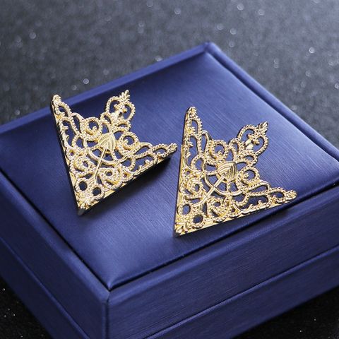 Retro Triangle Alloy Zinc Women'S Men'S Brooches