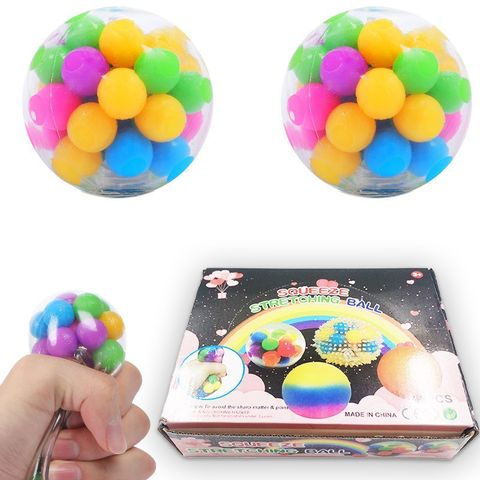 Stress Relief Rainbow Squeezing Toy Reduction Toy Squeeze Ball