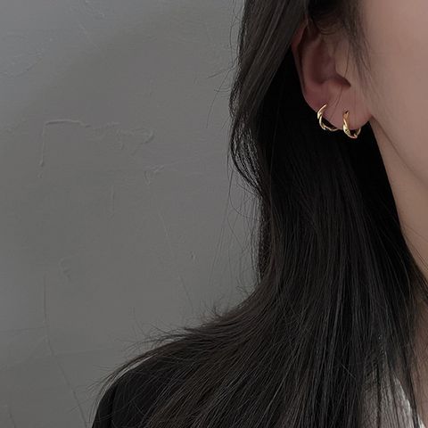 Multi-shaped Pearl Decor Silver Pin Earrings