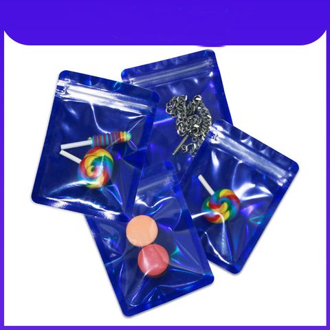 Anti-oxidation Ziplock Jewelry Holographic Laser Color Plastic Bag