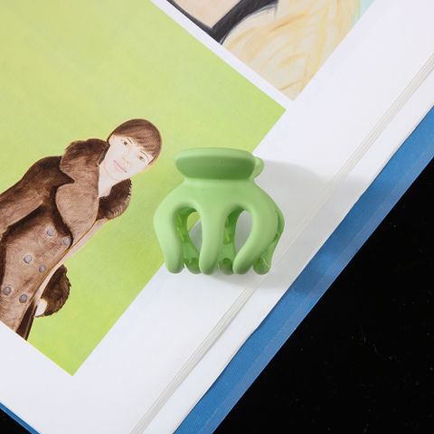 Solid Color Green Bangs Ponytail Grip Ps Hair Clip