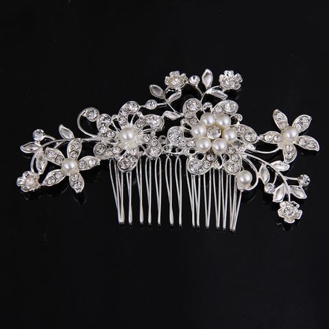 Women's Floral Alloy Plating No Inlaid Hair Combs