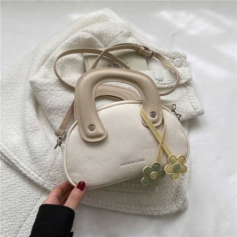 Women's Small Pu Leather Flower Cute Zipper Handbag