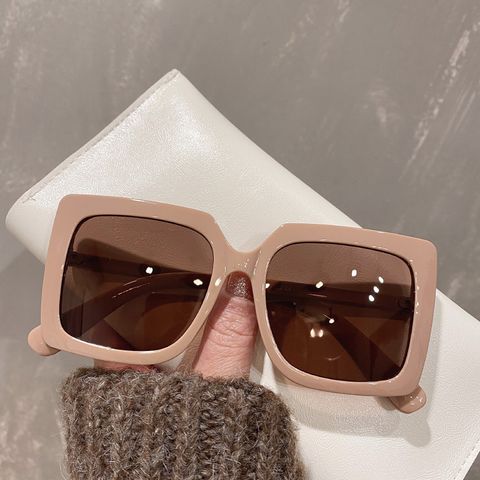 New Trendy White Black Transparent Unisex Square Frame Pc Sunglasses