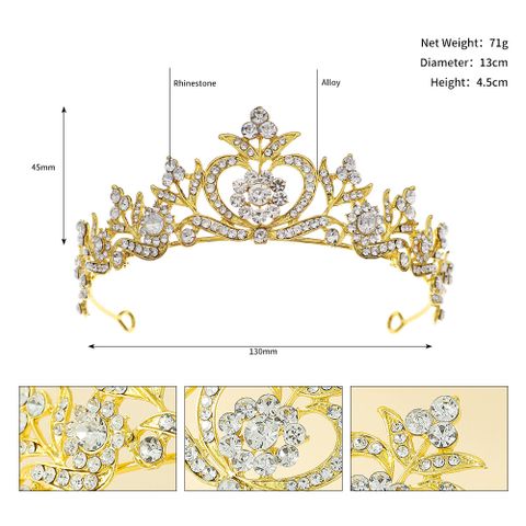 Retro Baroque Crown Bridal Headdress Wholesale Nihaojewelry