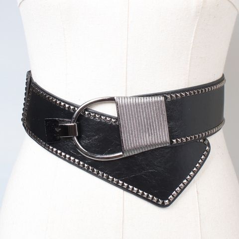 Moda Remaches Cinturón Ornamento Femenino Cintura Elástica Decoración
