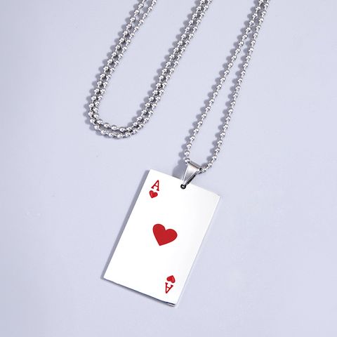 304 Stainless Steel Fashion Plating Poker No Inlaid