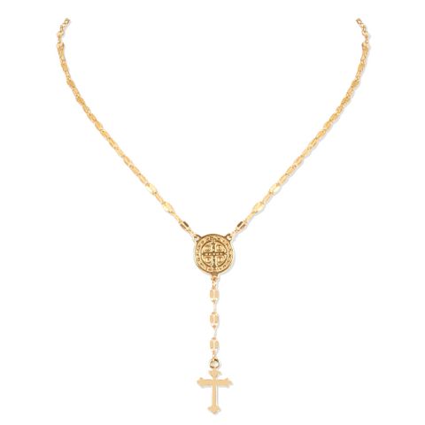 Fashion Cross Alloy Plating Necklace
