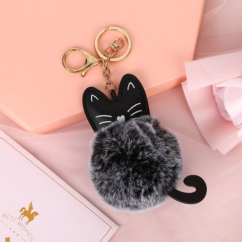 Cute Cat Metal Keychain