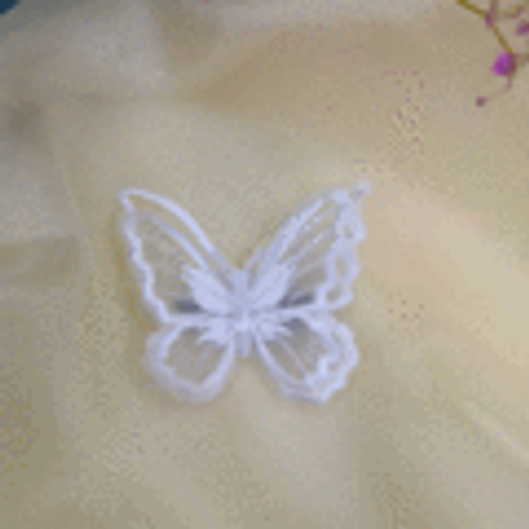 Fairy Style Butterfly Lace Rib-knit Hair Clip