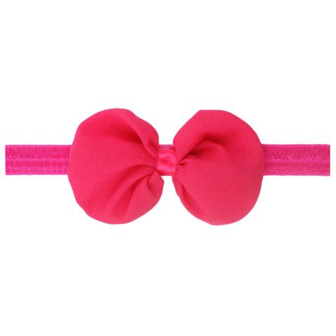 Cute Solid Color Bow Knot Chiffon Hair Band