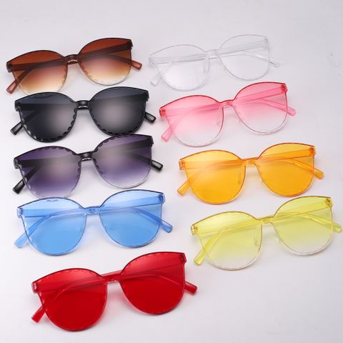 Children Unisex Cute Solid Color Pc Cat Glasses Sunglasses