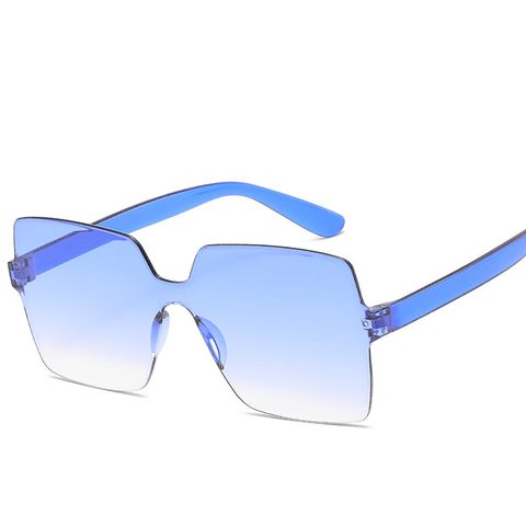 Unisex Hip-hop Solid Color Pc Square Sunglasses