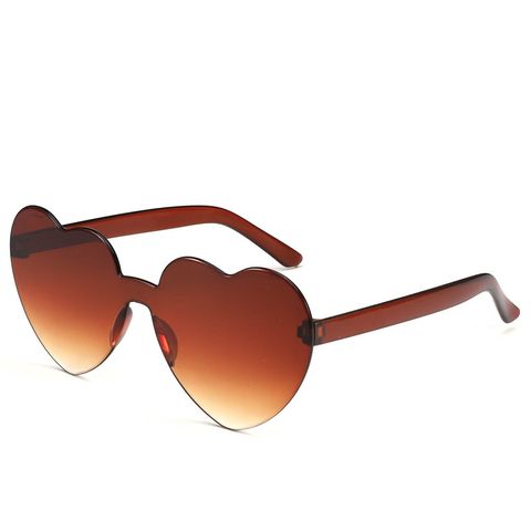 Unisex Fashion Heart Shape Pc Polygon Sunglasses