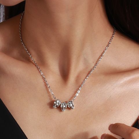 Cool Style Skull Alloy Plating Women's Necklace