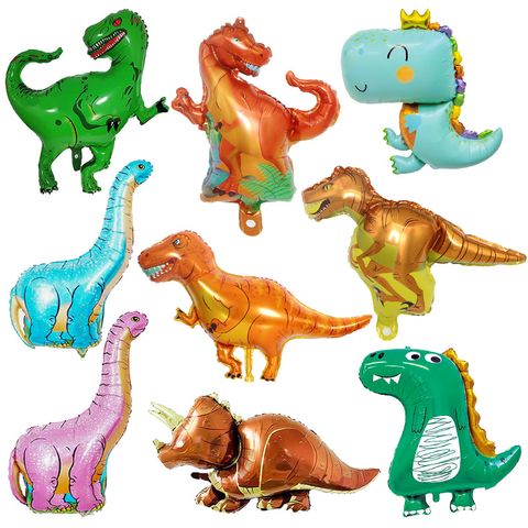 Dinosaur Party Theme Decoration Tyrannosaurus Velociraptor Giraffe Foil Balloon