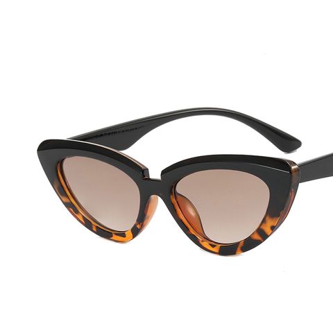 Women's Casual Solid Color Ac Cat Glasses Sunglasses