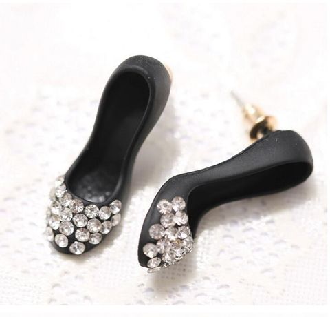 1 Set Fashion Diamond Alloy Artificial Rhinestones Ear Studs