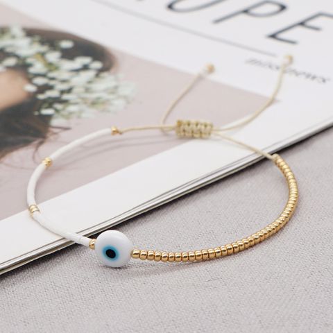 Simple Style Eye Glass Beaded Bracelets