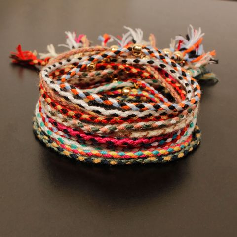 Casual Color Block Cord Beaded Bracelets