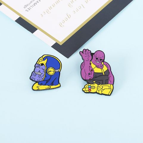 Funny Cartoon Alloy Plating Brooches
