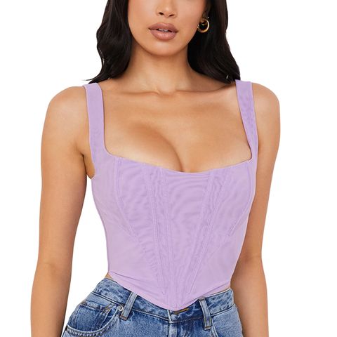 Women's Tank Top Tank Tops Zipper Backless Fashion Solid Color