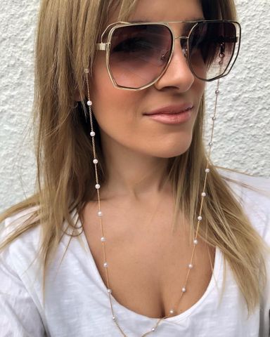 Accesorios De Gafas Anticaídas Con Cadena De Gafas De Perlas De Moda Al Por Mayor