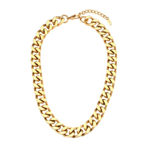 Punk Geometric Stainless Steel Plating Gold Plated Necklace