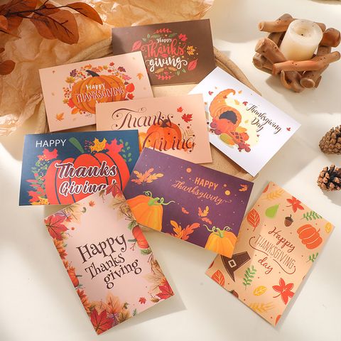 Thanksgiving Cute Cartoon Letter Paper Card
