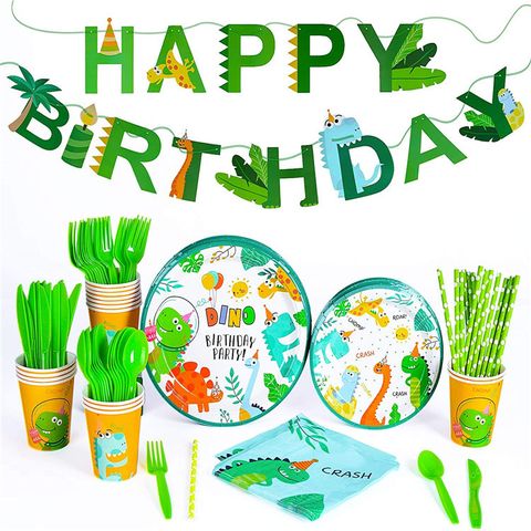 Birthday Letter Dinosaur Paper Party Tableware