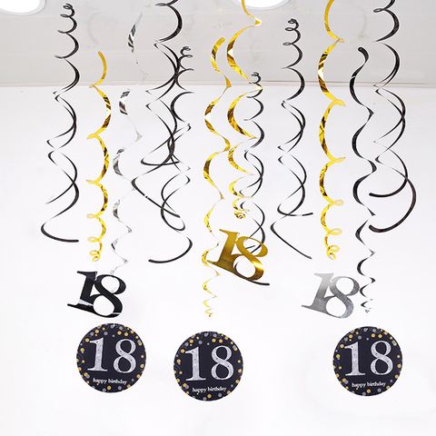 Birthday Number Paper Party Decorative Props