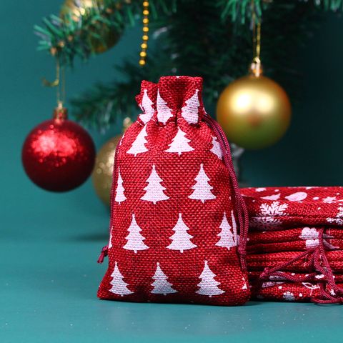 Christmas Christmas Tree Star Cloth Party Gift Bags