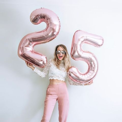 Number Aluminum Film Birthday Balloon