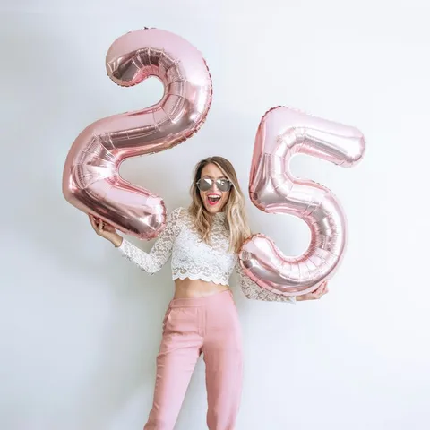 Number Aluminum Film Birthday Balloon