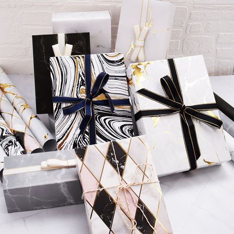 Marble Paper Party Gift Wrapping Supplies