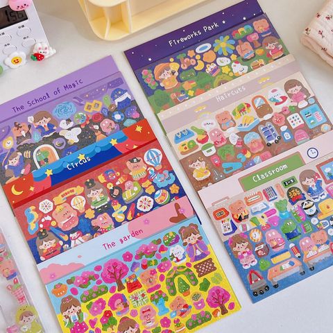 Cute Cartoon Journal Children's Bags Set Diary Paste Decoration Stickers