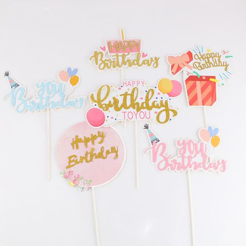 Birthday Letter Paper Party Cake Decorating Supplies