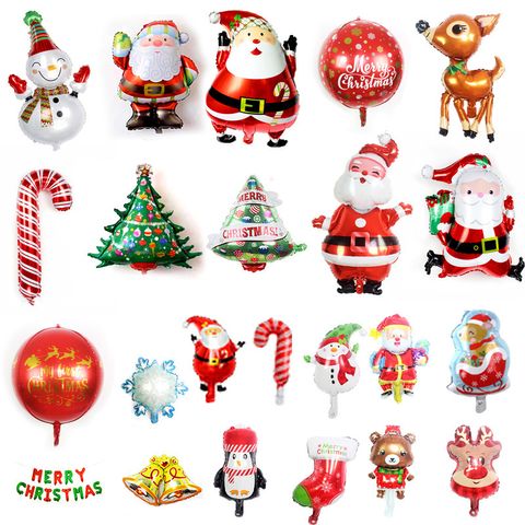 Christmas Christmas Tree Santa Claus Snowman Aluminum Film Party Balloon