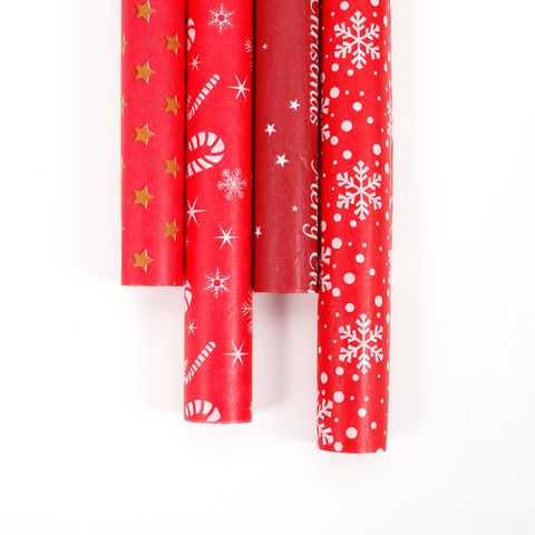 Christmas Star Candy Snowflake Paper Party Gift Wrapping Supplies