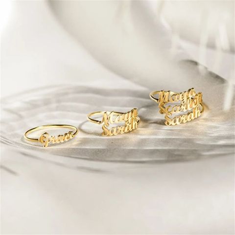 Fashion Letter Stainless Steel Rings Stainless Steel Rings