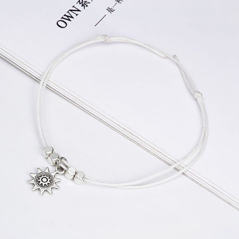 Retro Style Sun Elephant Multi-layer Alloy Anklet Wholesale