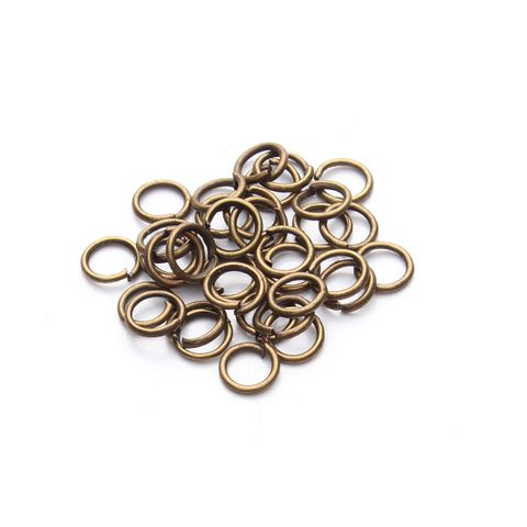 200 Pieces Per Pack Metal Circle Broken Ring Simple Style