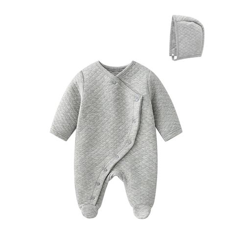 Casual Solid Color 100% Cotton Baby Clothes