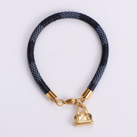 Simple Style Bag 304 Stainless Steel 18K Gold Plated Bracelets In Bulk