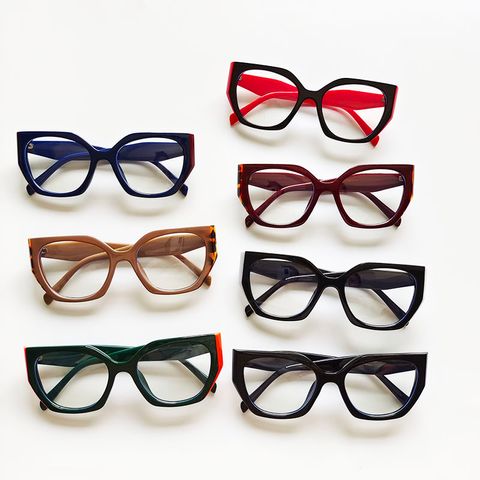 Unisex Casual Geometric Resin Square Glasses