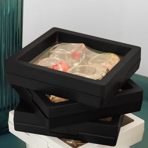 Simple Style Solid Color Plastic Jewelry Boxes