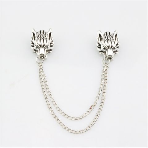 Gothic Wolf Alloy Plating Collar Pin