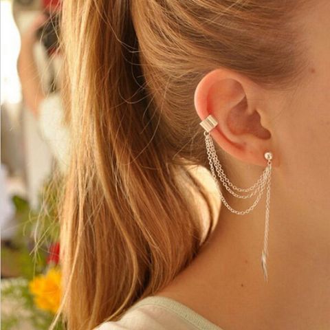 Retro Alloy Five-pointed Star Moon Non-pierced Ear Clips Wholesale Jewelry Nihaojewelry